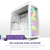 NZXT H7 Elite Blanc – CM-H71EW-02 - Boîtier Gaming Compact - Airflow élevé – Panneaux Avant et latéral en Verre trempé – Cable M