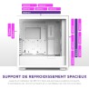 NZXT H7 Elite Blanc – CM-H71EW-02 - Boîtier Gaming Compact - Airflow élevé – Panneaux Avant et latéral en Verre trempé – Cable M