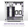 NZXT H7 Elite Blanc – CM-H71EW-02 - Boîtier Gaming Compact - Airflow élevé – Panneaux Avant et latéral en Verre trempé – Cable M