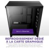 NZXT H7 Flow RGB - Boîtier PC ATX Moyen Format - Ventilateurs RGB - Ventilateur RGB Struct. Unique 360 mm Inclus - Gestion des c