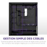 NZXT H7 Flow RGB - Boîtier PC ATX Moyen Format - Ventilateurs RGB - Ventilateur RGB Struct. Unique 360 mm Inclus - Gestion des c