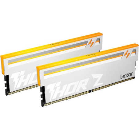 Lexar Thor Z Series RGB DDR5 RAM DDR5 32Go Kit (2x16Go) 6000 MHz CL36, DRAM UDIMM 288-Pin PC Mémoire RAM de Bureau, Mémoire Ordi
