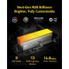Lexar Thor Z Series RGB DDR5 RAM DDR5 32Go Kit (2x16Go) 6000 MHz CL36, DRAM UDIMM 288-Pin PC Mémoire RAM de Bureau, Mémoire Ordi