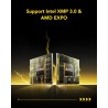 Lexar Thor Z Series RGB DDR5 RAM DDR5 32Go Kit (2x16Go) 6000 MHz CL36, DRAM UDIMM 288-Pin PC Mémoire RAM de Bureau, Mémoire Ordi
