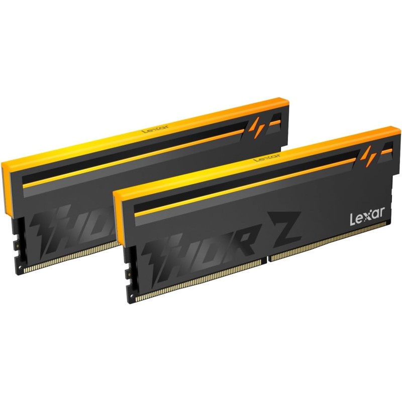 Lexar Thor Z Series RGB DDR5 RAM DDR5 32Go Kit (2x16Go) 6000 MHz CL36, DRAM UDIMM 288-Pin PC Mémoire RAM de Bureau, Mémoire Ordi