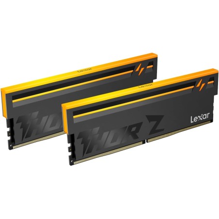 Lexar Thor Z Series RGB DDR5 RAM DDR5 32Go Kit (2x16Go) 6000 MHz CL36, DRAM UDIMM 288-Pin PC Mémoire RAM de Bureau, Mémoire Ordi