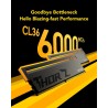 Lexar Thor Z Series RGB DDR5 RAM DDR5 32Go Kit (2x16Go) 6000 MHz CL36, DRAM UDIMM 288-Pin PC Mémoire RAM de Bureau, Mémoire Ordi