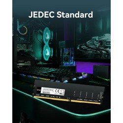 Lexar UDIMM RAM DDR4 16Go, 3200 MHz Mémoire, DRAM 288-Pin U-DIMM pour PC, Desktop, Computer, Memoire Haute Performance, Module R