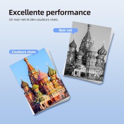503XL 503 XL Paquet de 8 Cartouche d'encre pour Epson 503 XL Multicouleur Compatibles avec Epson XP-5200 XP-5205 Workforce WF-29