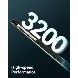 Lexar UDIMM RAM DDR4 8Go, 3200 MHz Mémoire, DRAM 288-Pin U-DIMM pour PC, Desktop, Computer, Memoire Haute Performance, Module RA