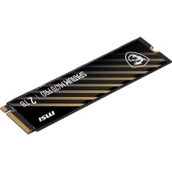 MSI SPATIUM M480 Pro PCIe 4.0 NVMe M.2 2TB - Disque SSD Interne 2 to, PCIe 4.0 NVMe M.2, Lecture 7400 MB/s & Écriture 7000 MB/s,