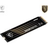 MSI SPATIUM M480 Pro PCIe 4.0 NVMe M.2 2TB - Disque SSD Interne 2 to, PCIe 4.0 NVMe M.2, Lecture 7400 MB/s & Écriture 7000 MB/s,