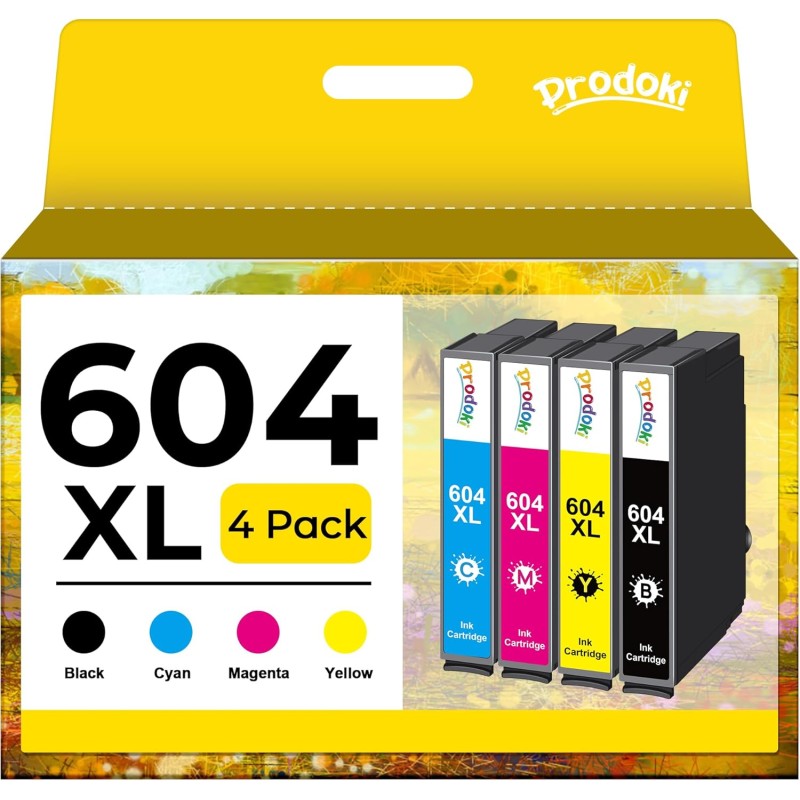 Cartouche 604XL 604 XL Multipack Remplacement pour Cartouche Epson 604 XL pour Encre Epson 604 XL pour Expression Home XP 2200 2