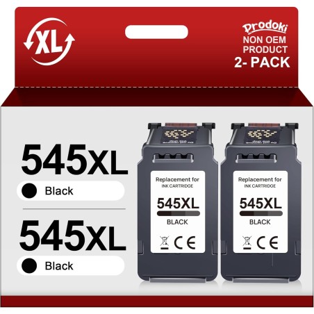 PG-545XL PG 545 XL Noir Cartouche d'encre Remplacement pour Canon 545 Cartouche XL pour Pixma MX495 TS3150 TS3350 TS3151 TS3351 