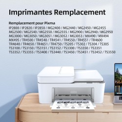 PG-545XL PG 545 XL Noir Cartouche d'encre Remplacement pour Canon 545 Cartouche XL pour Pixma MX495 TS3150 TS3350 TS3151 TS3351 