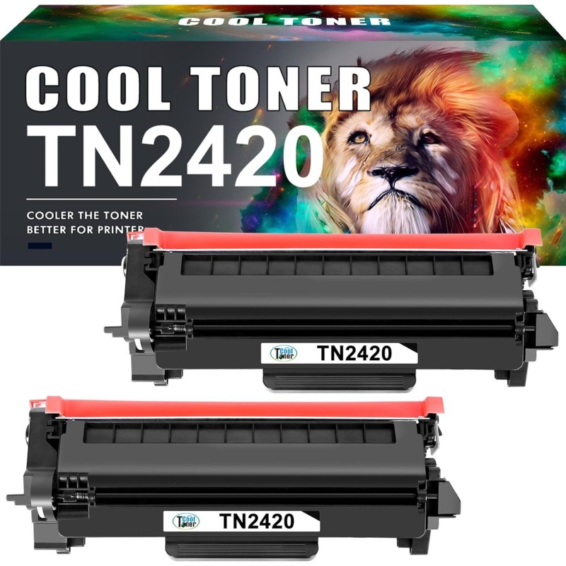 Cool Toner TN2420 Cartouche de Toner Compatible pour Brother DCP-L2530DW MFC-L2710DW HL-L2350DW DCP-L2510D HL-L2375DW MFC-L2730D