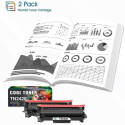 Cool Toner TN2420 Cartouche de Toner Compatible pour Brother DCP-L2530DW MFC-L2710DW HL-L2350DW DCP-L2510D HL-L2375DW MFC-L2730D