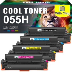 Cool Toner Cartouche de Toner Compatible pour Canon 055H 055 i-SENSYS MF742Cdw MF746Cx MF744Cdw MF743Cdw LBP663Cdw MF741Cdw MF74