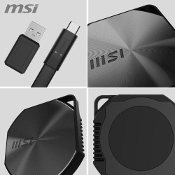 MSI DATAMAG 20Gbps 1TB - Disque SSD Externe Portable magnétique USB Type-C pour PC/Mac/iPhone/Android/Console, Capacité 1 to, 16