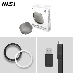 MSI DATAMAG 40Gbps 1TB - Disque SSD Externe Portable magnétique USB Type-C pour PC/Mac/iPhone/Android/Console, Capacité 1 to, 40