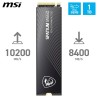 MSI SPATIUM M560 SSD 1TB - Disque SSD Interne 1 to PCIe 5.0 NVMe M.2, Lecture 10200 MB/s, Écriture 8400 MB/s, 3D NAND, Sécurité 