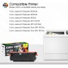 212A Cartouche de Toner: 4-Pack Compatible Remplacement pour HP 212A 212X W2120A W2120X W2121A W2122A W2123A pour Color Laserjet