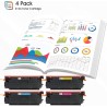 212A Cartouche de Toner: 4-Pack Compatible Remplacement pour HP 212A 212X W2120A W2120X W2121A W2122A W2123A pour Color Laserjet