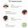 212A Cartouche de Toner: 4-Pack Compatible Remplacement pour HP 212A 212X W2120A W2120X W2121A W2122A W2123A pour Color Laserjet