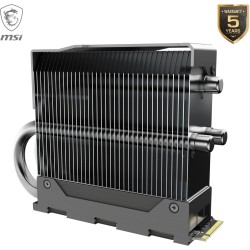 MSI SPATIUM M570 Pro PCIe 5.0 NVMe M.2 2TB FROZR - Disque SSD Interne 2 to avec radiateur, PCIe 5.0 NVMe M.2, Lecture 12400 MB/s