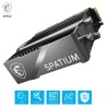 MSI SPATIUM M570 Pro PCIe 5.0 NVMe M.2 2TB FROZR - Disque SSD Interne 2 to avec radiateur, PCIe 5.0 NVMe M.2, Lecture 12400 MB/s