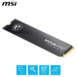 MSI SPATIUM M560 SSD 2TB - Disque SSD Interne 2 to PCIe 5.0 NVMe M.2, Lecture 10300 MB/s, Écriture 8700 MB/s, 3D NAND, Sécurité 