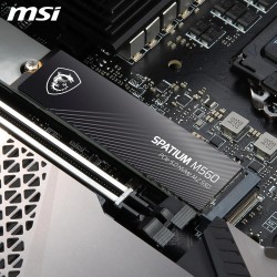 MSI SPATIUM M560 SSD 2TB - Disque SSD Interne 2 to PCIe 5.0 NVMe M.2, Lecture 10300 MB/s, Écriture 8700 MB/s, 3D NAND, Sécurité 