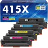 415X 415A Toner: (avec Puce) Compatible pour HP 415X Toner Color LaserJet Pro MFP M479fdw M479fnw M479dw M479fdn M454dw M454dn M