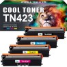 Cool Toner TN423 Lot de 4 Cartouches de Toner compatibles pour Brother TN-423 TN-421 TN421 HL-L8260CDW HL-L8360CDW MFC-L8690CDW 
