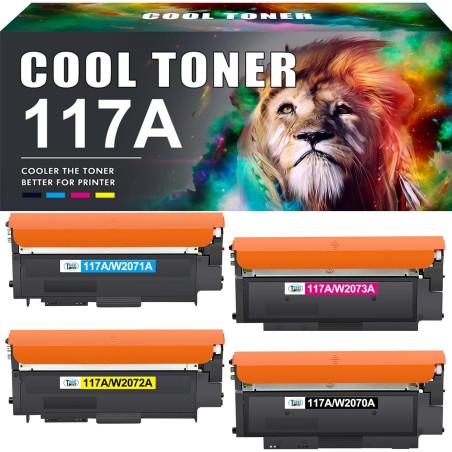 Cool Toner Cartouche 117A de Compatible avec HP Color Laser MFP 178nw 179fnw 150nw 150a 178nwg 179fwg 178 179 150 W2070A W2071A 