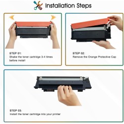 Cool Toner Cartouche 117A de Compatible avec HP Color Laser MFP 178nw 179fnw 150nw 150a 178nwg 179fwg 178 179 150 W2070A W2071A 