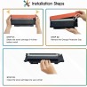 Cool Toner Cartouche 117A de Compatible avec HP Color Laser MFP 178nw 179fnw 150nw 150a 178nwg 179fwg 178 179 150 W2070A W2071A 