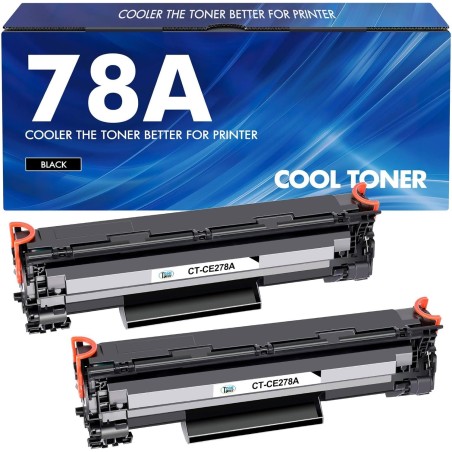Cool Toner Cartouche de toner compatible pour HP CE278A 78A HP Laserjet MFP M1536DNF M1536 P1566 P1560 P1606 P1606DN LBP6200D (N