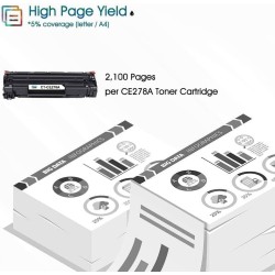 Cool Toner Cartouche de toner compatible pour HP CE278A 78A HP Laserjet MFP M1536DNF M1536 P1566 P1560 P1606 P1606DN LBP6200D (N