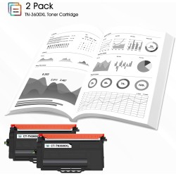 TN-3600XL TN-3600 Toner avec Puce Compatible pour Brother TN3600XL HL-L5210DN MFC-L5710DW MFC-L5710DN MFC-L6710DW HL-L6210DW DCP