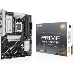 ASUS Prime B850-PLUS-CSM - Carte mère AMD ATX, 8+2+1 Phases d’Alimentation, DDR5, PCIe 5.0, 3 emplacements M.2, Wi-FI 6E, Ethern