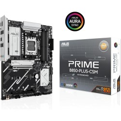 ASUS Prime B850-PLUS-CSM - Carte mère AMD ATX, 8+2+1 Phases d’Alimentation, DDR5, PCIe 5.0, 3 emplacements M.2, Wi-FI 6E, Ethern