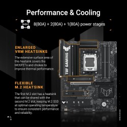 ASUS TUF Gaming B850-E WiFi – Carte mère Gaming AMD ATX