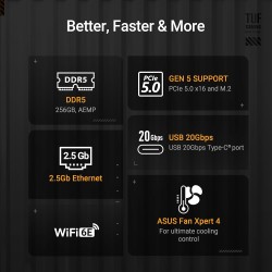 ASUS TUF Gaming B850-E WiFi – Carte mère Gaming AMD ATX