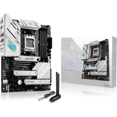 ASUS ROG STRIX B650-A GAMING WIFI – Carte mère gaming AMD Ryzen AM5 ATX (12+2 phases d'alimentation, DDR5, 3 x M.2, PCIe 4.0, 2.