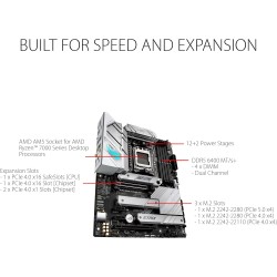 ASUS ROG STRIX B650-A GAMING WIFI – Carte mère gaming AMD Ryzen AM5 ATX (12+2 phases d'alimentation, DDR5, 3 x M.2, PCIe 4.0, 2.