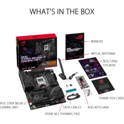 ASUS ROG STRIX B650E-E GAMING – Carte mère AMD Ryzen AM5 ATX (16+2 phases d'alimentation, DDR5, 4 x M.2, PCIe 5.0, WiFi 6E, 2.5G