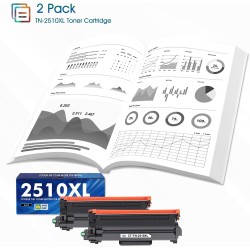 TN2510XL TN2510 TN-2510XL MFC-L2800DW Toner: Compatible pour Brother TN 2510XL 2510 XL TN-2510 pour DCP-L2627DWE DCP-L2665DW DCP