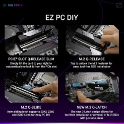 ASUS ROG Strix B850-E Gaming WiFi AMD Motherboard, 16+2+2 Power Stages, DDR5 Slots, Five M.2 Slots, PCIe® 5.0, WiFi 7, USB4® Typ
