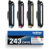 Brother TN-243CMYK Cartouche de Toner Original Imprime jusqu'à 1000 Pages, Cyan, Magenta, Jaune, Noir